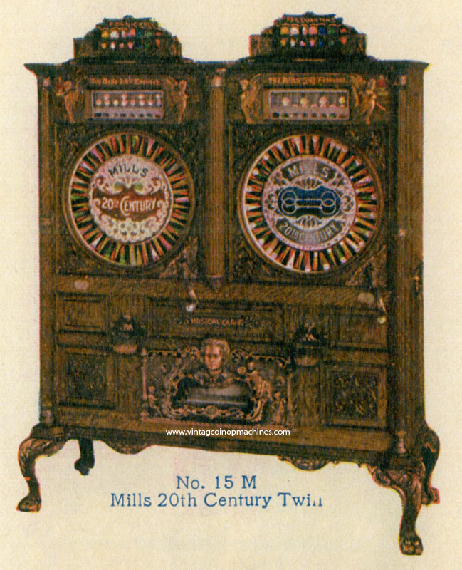 Mills Novelty 20th Century Twin Slot Machine